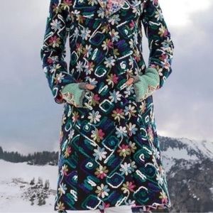 Bella Blue XL Embroidered Coat